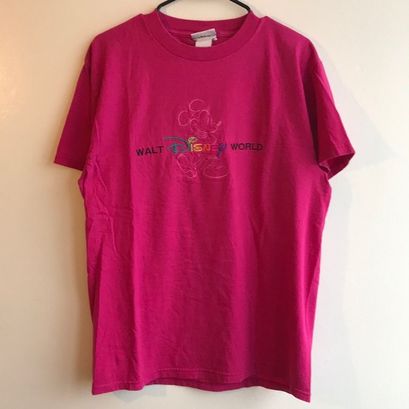 Vintage Pink Walt Disney World Logo T-Shirt - Picture 2 of 4